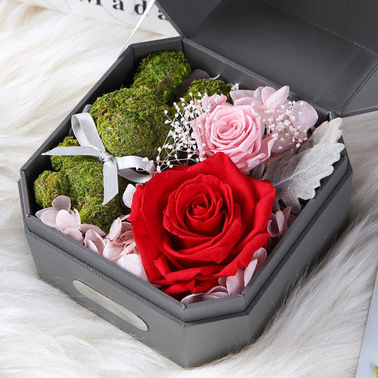 Bunny's Blushing Blooms Box - Flowersong | Preserved Roses in Full Bloom