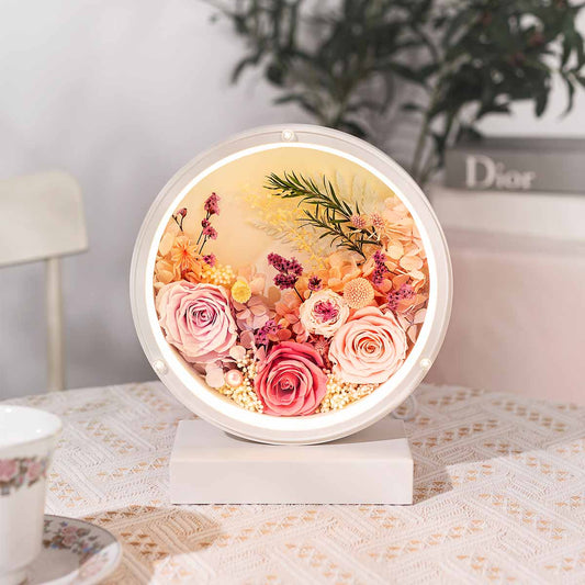 Forever Flower Halo Ambient Light - Flowersong | Preserved Roses in Full Bloom