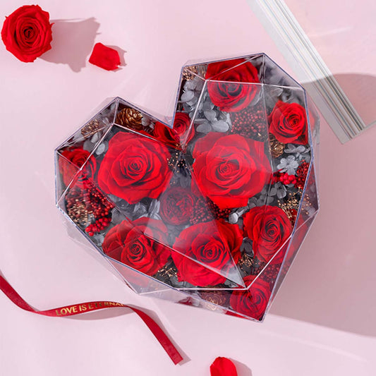 Infinite Love Red Roses Box - Flowersong | Preserved Roses in Full Bloom