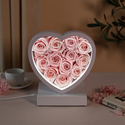Twilight Rose Glow - Pink Roses Forever Roses Lamp