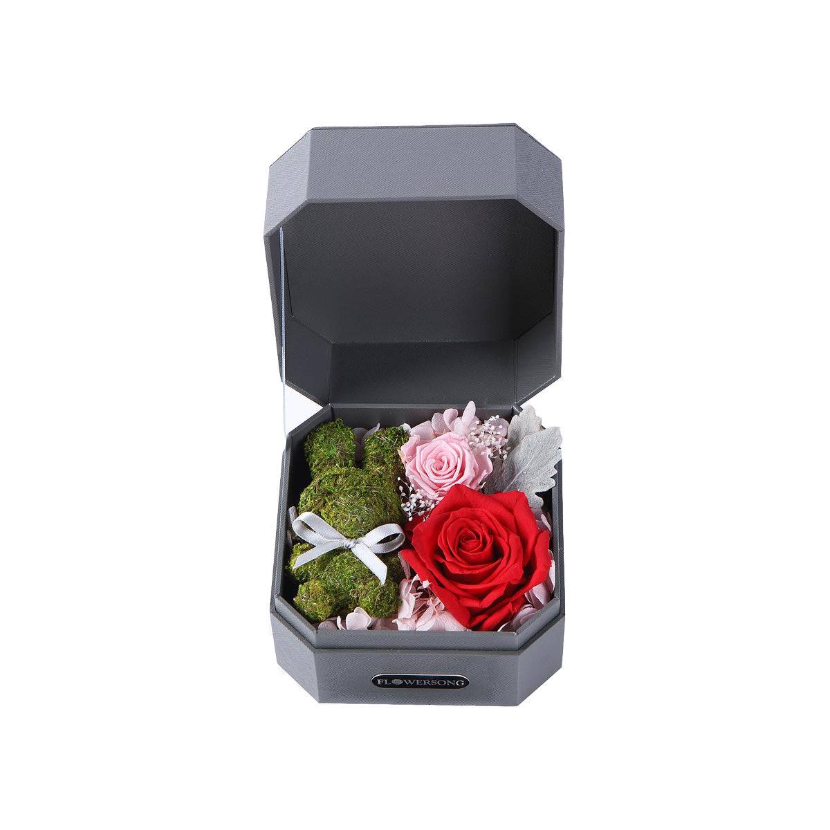 Bunny's Blushing Blooms Box - Flowersong | Preserved Roses in Full Bloom