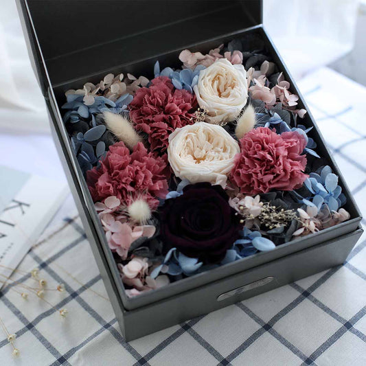 Cherry Blossom Elegance Box - Flowersong | Preserved Roses in Full Bloom