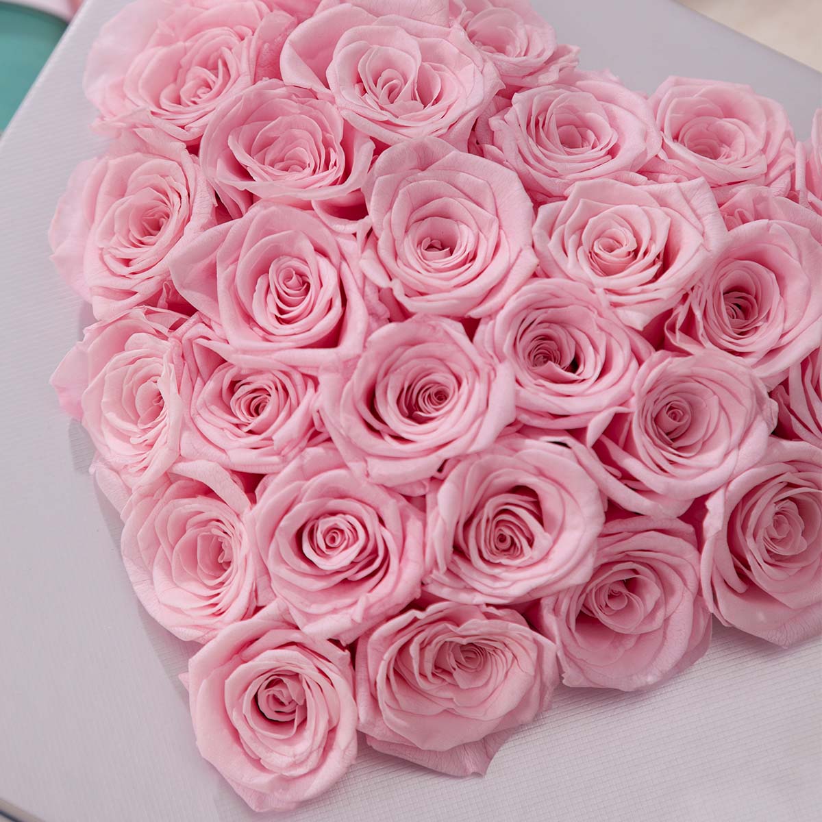 Eternal Heartfelt Pink Roses Box - Flowersong | Preserved Roses in Full ...