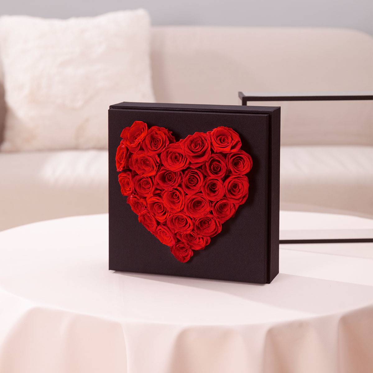 Eternal Heartfelt Red Roses Box - Flowersong | Preserved Roses in Full Bloom