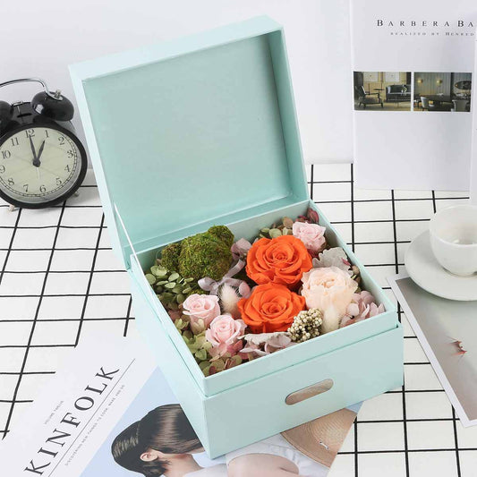 Floral Victoria Forever Roses Box - Flowersong | Preserved Roses in Full Bloom
