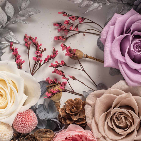 Light Color Forever Flower Halo Ambient Light - Flowersong | Preserved Roses in Full Bloom