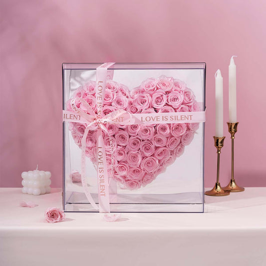 Love at First Sight - Pink Forever Roses Box - Flowersong | Preserved Roses in Full Bloom