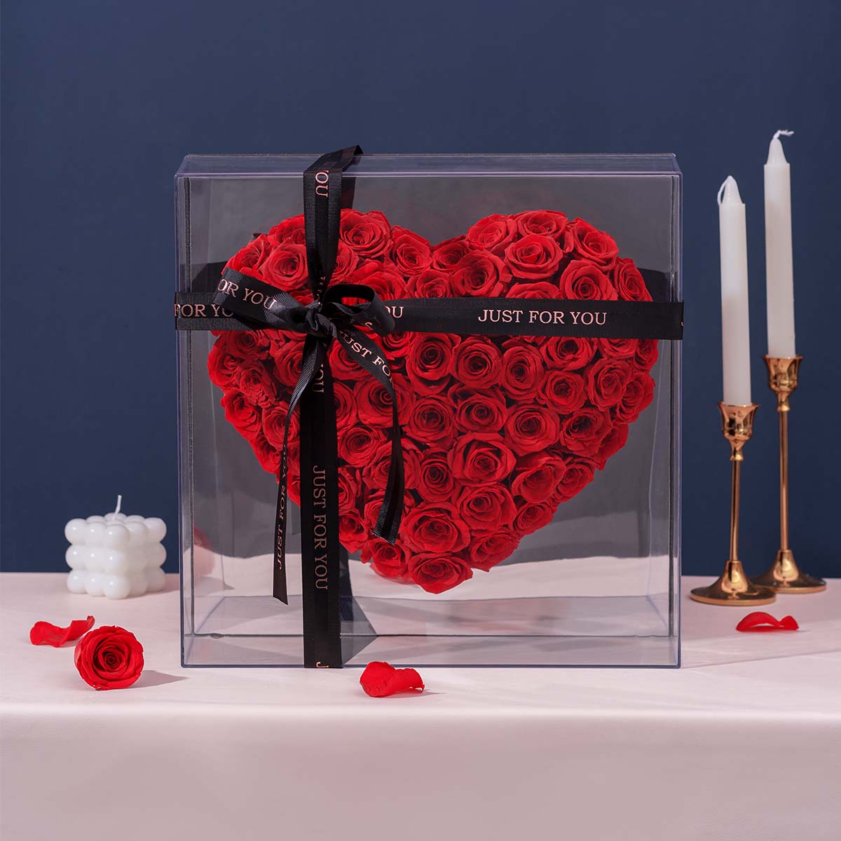 Love at First Sight - Red Forever Roses Box - Flowersong | Preserved Roses in Full Bloom
