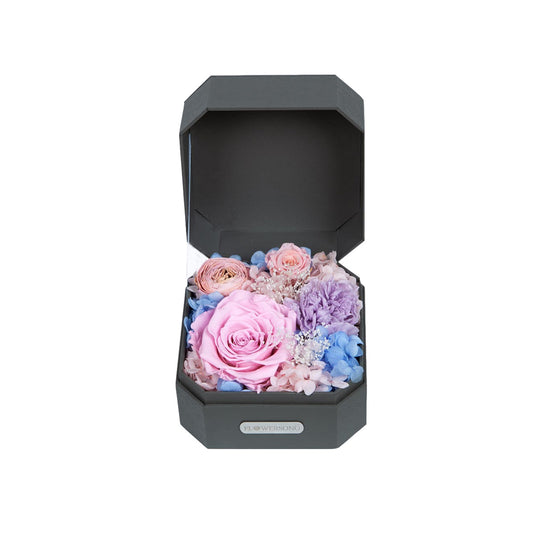 Pastel Bloom Delight Box - Flowersong | Preserved Roses in Full Bloom