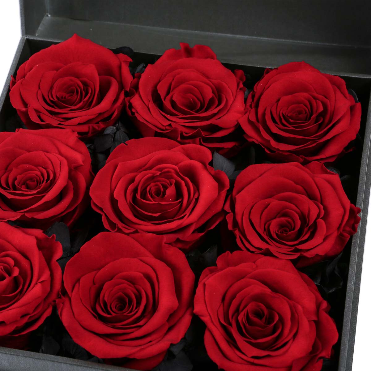 Scarlet Rose Ensemble Box - Flowersong | Preserved Roses in Full Bloom