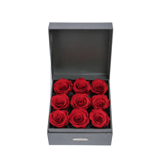 Scarlet Rose Ensemble Box - Flowersong | Preserved Roses in Full Bloom