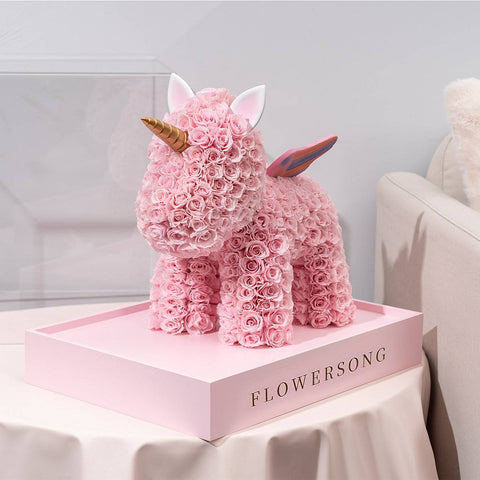 Unicorn Magic Pink Forever Roses - Flowersong | Preserved Roses in Full Bloom