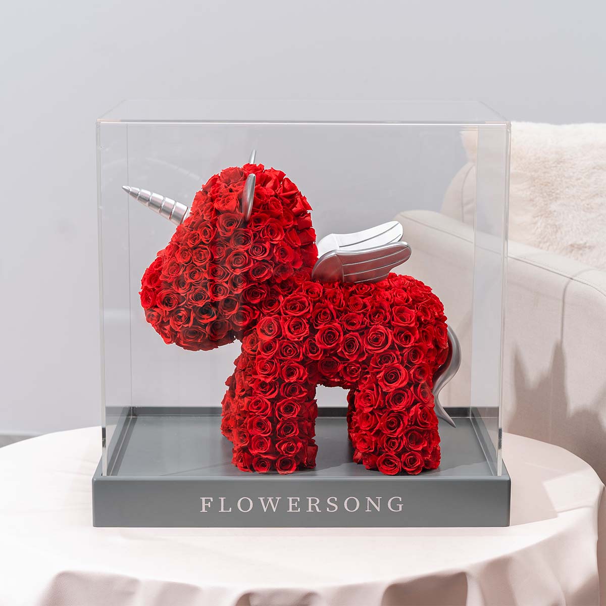 Unicorn Magic Red Forever Roses - Flowersong | Preserved Roses in Full Bloom