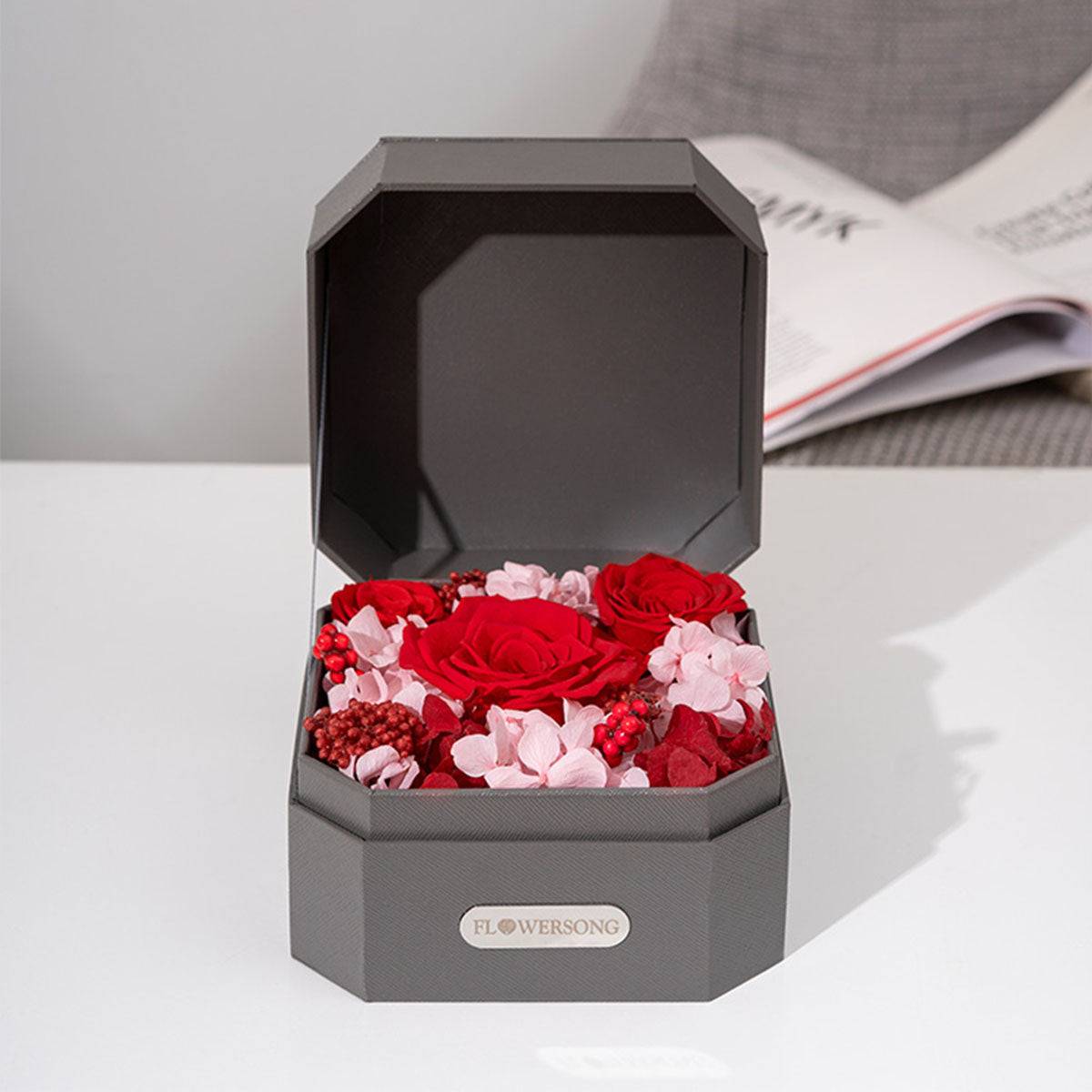 Vintage Everlasting Rose Gift Box - Flowersong | Preserved Roses in ...